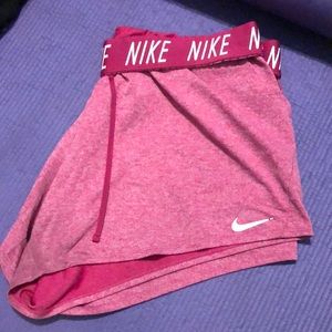 Pink Nike dri fit shorts